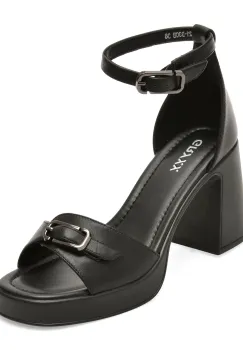 Sandale GRYXX negre, 1321D30, din piele naturala imagine