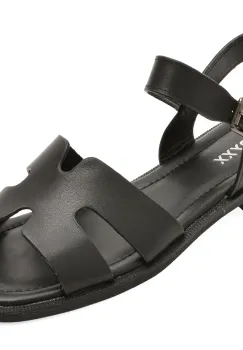 Sandale GRYXX negre, 1352C25, din piele naturala imagine