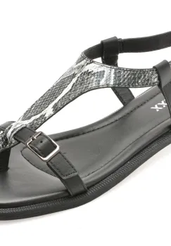 Sandale GRYXX negre, 1352C27, din piele naturala imagine