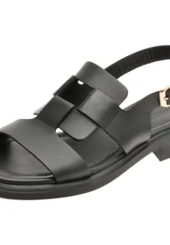 Sandale GRYXX negre, 1763900, din piele naturala imagine