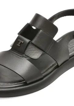 Sandale GRYXX negre, 1766259, din piele naturala imagine