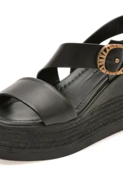 Sandale GRYXX negre, 1766347, din piele naturala imagine
