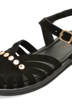 Sandale GRYXX negre, 203M903, din piele intoarsa imagine