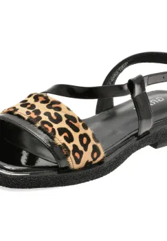 Sandale GRYXX negre, 2899, din piele naturala imagine