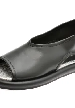 Sandale GRYXX negre, 3642516, din piele naturala imagine