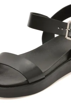 Sandale GRYXX negre, 376201, din piele naturala imagine