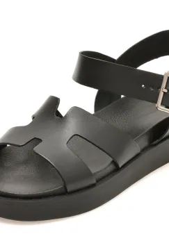Sandale GRYXX negre, 376203, din piele naturala imagine