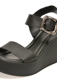 Sandale GRYXX negre, 5001729, din piele naturala imagine