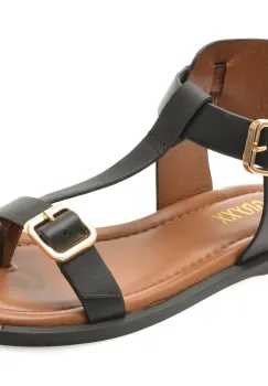 Sandale GRYXX negre, 527340, din piele naturala imagine