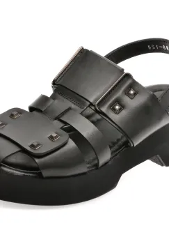 Sandale GRYXX negre, 532188, din piele naturala imagine