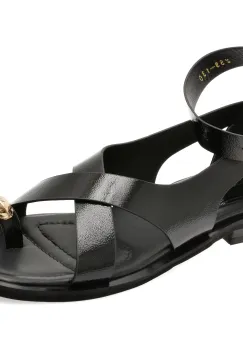 Sandale GRYXX negre, 532259, din piele naturala lacuita imagine