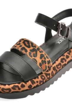 Sandale GRYXX negre, 5357, din piele naturala imagine