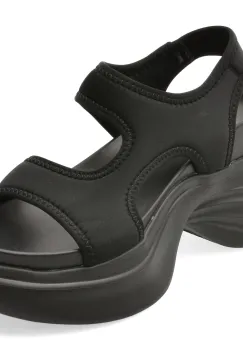 Sandale GRYXX negre, 6007, din material textil imagine