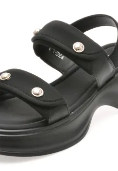 Sandale GRYXX negre, 8862, din material textil imagine