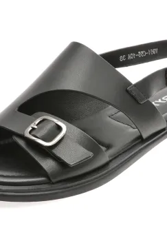 Sandale GRYXX negre, 8951C55, din piele naturala imagine