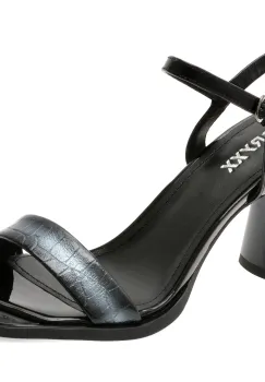 Sandale GRYXX negre, H18, din piele naturala imagine