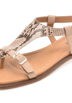 Sandale GRYXX nude, 1352C27, din piele naturala imagine
