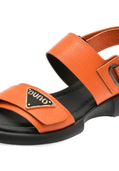 Sandale GRYXX portocalii, 734017, din piele naturala imagine