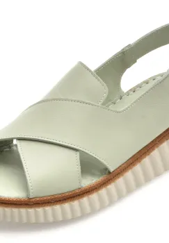 Sandale GRYXX verzi, CS3205, din piele naturala imagine