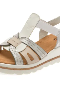 Sandale IMAGE albe, 1152H15, din piele naturala imagine