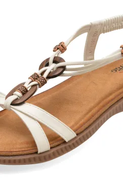 Sandale IMAGE albe, 921, din piele ecologica imagine