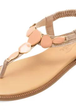 Sandale IMAGE aurii, 235120, din material textil imagine