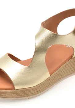 Sandale IMAGE aurii, DUSAMBE, din piele naturala imagine