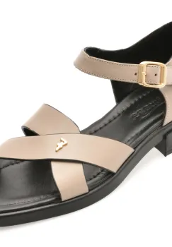 Sandale IMAGE gri, 1766093, din piele naturala imagine