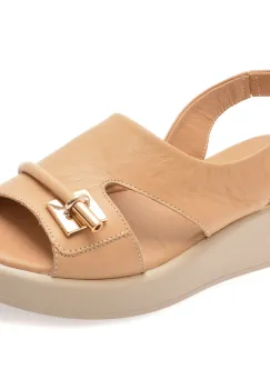 Sandale IMAGE maro, 901960, din piele naturala imagine