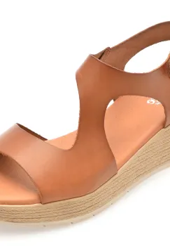 Sandale IMAGE maro, DUSAMBE, din piele naturala imagine