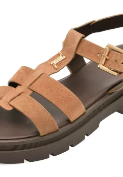 Sandale JONAK gri, 585, din piele intoarsa imagine