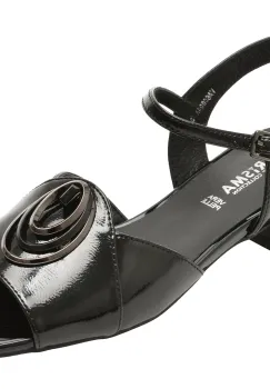 Sandale KARISMA negre, VA60004, din piele naturala lacuita imagine