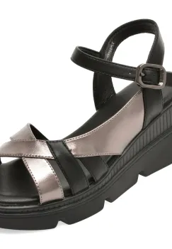 Sandale KARISMA negre, VA60008, din piele naturala imagine