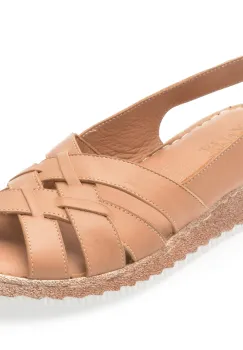 Sandale KELIK maro, EV4001, din piele naturala imagine