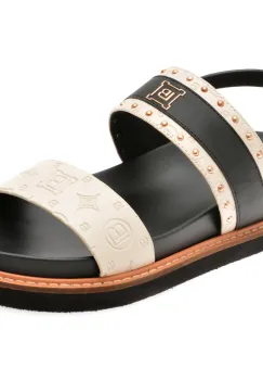 Sandale LAURA BIAGIOTTI bej, 9078, din piele ecologica imagine