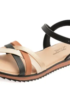 Sandale MODARE negre, 7141146, din piele ecologica imagine