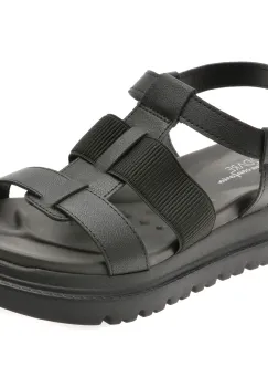 Sandale MODARE negre, 7200101, din piele ecologica imagine