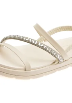 Sandale MOLECA albe, 5490104, din piele ecologica imagine