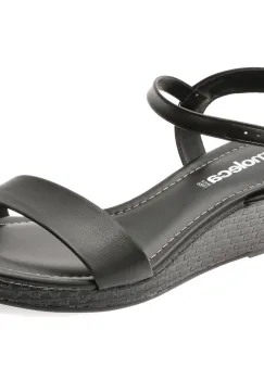 Sandale MOLECA negre, 5512102, din piele ecologica imagine