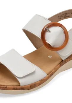 Sandale REMONTE albe, R6853, din piele ecologica imagine