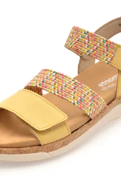 Sandale REMONTE galbene, R6861, din piele ecologica imagine