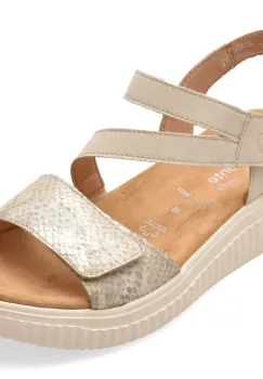 Sandale REMONTE gri, D3L51, din piele naturala imagine