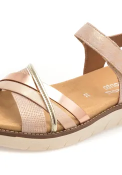 Sandale REMONTE roz, D2058, din piele ecologica imagine