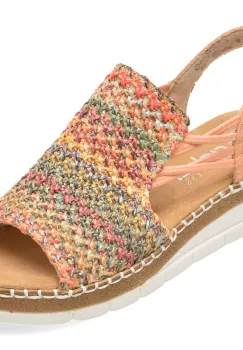 Sandale RIEKER multicolor, V1241, din material textil imagine