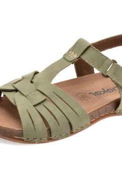 Sandale RIEKER verzi, 61461, din piele ecologica imagine