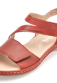 Sandale RIEKER visinii, 65964, din piele naturala imagine