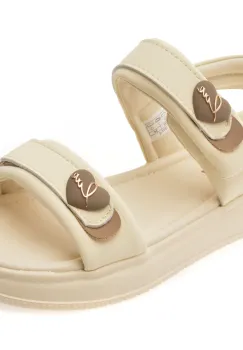 Sandale SELECTION KIDS albe, 12072, din piele ecologica imagine