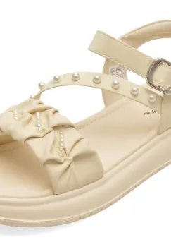 Sandale SELECTION KIDS albe, 62093, din piele ecologica imagine