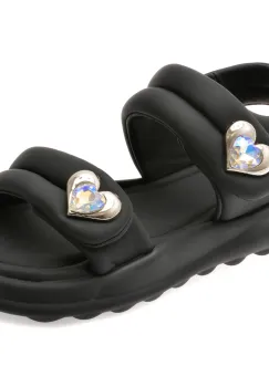 Sandale SELECTION KIDS negre, 6015, din piele ecologica imagine