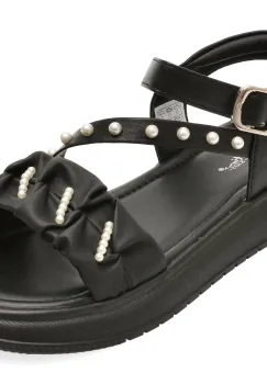Sandale SELECTION KIDS negre, 62093, din piele ecologica imagine
